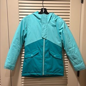 The North Face Blue Insulated Puffer Jacket with Hood